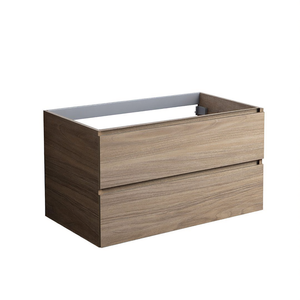 Mobile Bagno Sospeso con Lavabo e 2 Cassetti 90x50x50 Cm Rovere Naturale Koricini Vieste - Product Image 2