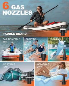 KOONEL-bomba de aire eléctrica portátil, <span class=keywords><strong>inflador</strong></span> de 12V, 20psi, tabla de <span class=keywords><strong>paddle</strong></span> <span class=keywords><strong>surf</strong></span> para tabla de <span class=keywords><strong>paddle</strong></span> inflable - Product Image 5