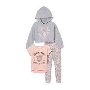 Set 3 Pezzi con Stampa Leopardata per Bambine, Varie Taglie 2T-4T, Variante di Colore, Abbigliamento Limited Too - Product Image 1