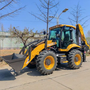 Hochwertiger <span class=keywords><strong>10</strong></span>-Tonnen 1,2 m³ FM425S Baggerlader (TLB) zum Verkauf - Product Image 1