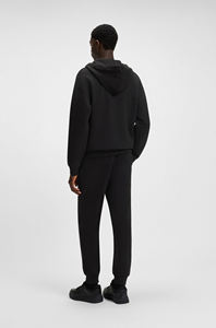 Sweat-shirt à capuche noir pour homme avec fermeture éclair intégrale et pantalon de jogging assorti, ensemble de survêtement, vêtements en gros OEM ODM - Product Image 4
