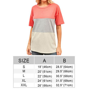 Col rond couleur unie à manches courtes O cou T-Shirts Style d'été femmes nouveau O cou personnalisé trois couleurs Combo t-shirts - Product Image 6