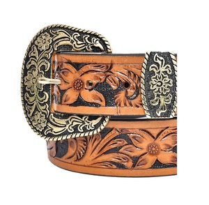 Cinturones de cuero con herramientas florales unisex más vendidos con hebillas de cuentas Durable Los mejores vendedores Productos para caballos Fabricantes personalizados - Product Image 3