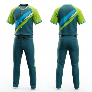 Uniforme de Béisbol 2026 Personalizado, Sublimado, de Malla, Secado Rápido, para Juego - Product Image 1