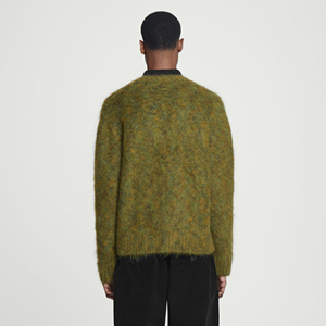 Suéter Cárdigan de Punto Mohair con Cuello en V para Hombre, Suave, Holgado, de Alta Calidad, Moderno y Acogedor para Invierno, Personalizable en la Parte Delantera - Product Image 2