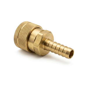2" Large Diameter Brass <b>Quick</b> Coupler Socket with Hose Tailpiece for Bulk Transfer (JTSP-200SH) - Product Image 1