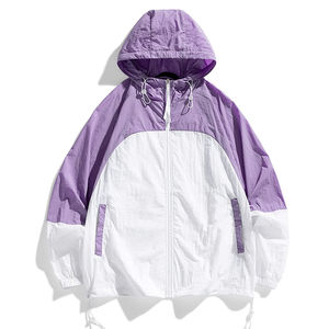 Chaqueta Cortavientos Informal para Hombre de Alta Calidad, Antiarrugas, 100% Algodón, Ligera, con Cremallera Completa, Impermeable y de Talla Grande - Product Image 1