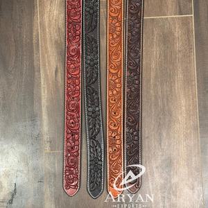 Sangle de ceinture robuste en cuir véritable usiné à la main de haute qualité avec trous pour homme sans boucle ceintures durables pour hommes et femmes - Product Image 1