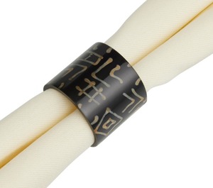 Nouvelle conception de haute qualité corne ronds de serviette porte-mouchoirs de forme ronde pour les accessoires d'occasions de fête - Product Image 5