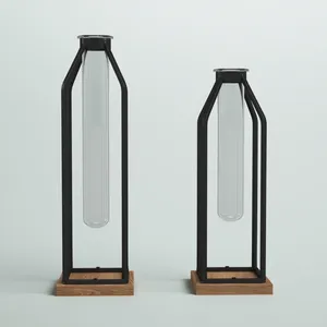 แจกันดอกไม้เหล็กดัดลายชายทะเลแบบดั้งเดิม ตกแต่งเทศกาล เป็นมิตรกับสิ่งแวดล้อม ทำมือ ขายส่ง ปรับแต่งได้ - Product Image 2