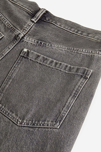 กางเกงยีนส์ขาตรงเอวสูงสำหรับผู้ชายทรงแบ็กกี้ยีนส์ทรงหลวมขาตรงสีฟ้าสำหรับผู้ชายขนาดใหญ่พิเศษออกแบบได้ตามต้องการสไตล์ฮิปฮอปและเกาหลี - Product Image 3