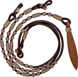 Rênes romales en cuir véritable faites à la main pour l'équitation occidentale Style classique au meilleur prix du fournisseur Rênes romales en cuir - Product Image 1