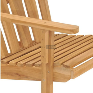 Chaise de jardin en teck vieilli de haute qualité, finition lisse et soignée - Product Image 3