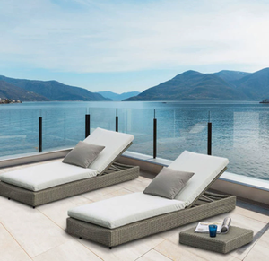 Conjunto de Muebles de Jardín, Sofá de Exterior, Muebles de Patio de Ratán Modernos, <span class=keywords><strong>Tumbonas</strong></span> para Hotel, Balcón, Piscina, Patio Trasero, Playa - Product Image 1