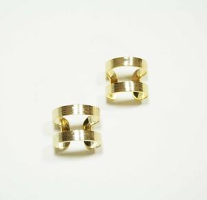 Rond de serviette en métal exquis avec texture martelée parfaite améliorant les célébrations festives dans les maisons privées Style américain - Product Image 4