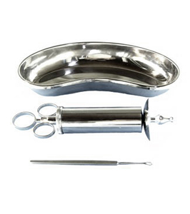 Jeringa de eliminación de cera Almac Ear Enemma, instrumentos veterinarios quirúrgicos de 6 Oz, limpieza de cera de acero inoxidable de Metal con certificación Ce Iso - Product Image 1