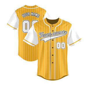 Ropa deportiva con nombre de equipo personalizado y número, camiseta de béisbol, ropa deportiva, camisetas de béisbol de alta calidad - Product Image 1
