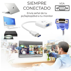Brand New <b>USB</b> 3.0 to VGA Full HD 1080P Converter for Laptop Use - Product Image 4