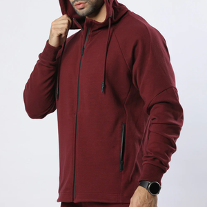 ชุดออกกำลังกายเข้ารูปสำหรับผู้ชายชุดวิ่งออกกำลังกายผ้าฝ้าย100% เข้ารูปชุดวอร์มเข้ารูปแบบปรับแต่งได้ - Product Image 6