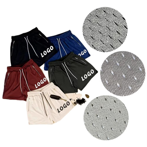 Short de sport décontracté en maille respirante pour hommes et femmes, 100% polyester, motif solide, avec sublimation, pour le basket-ball - Product Image 1