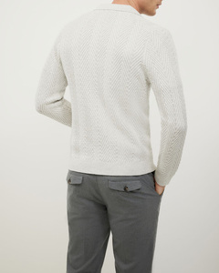 Sweat-shirt en maille confortable à col rond classique de qualité supérieure pour hommes, nouveau sweat-shirt confortable à coupe décontractée de luxe - Product Image 2