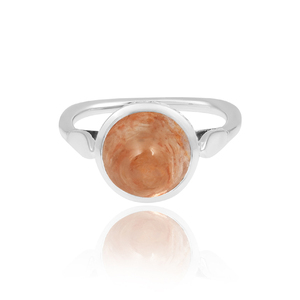 Bague en argent sterling 925 d'excellente qualité avec doublet de pierre de lune arc-en-ciel - Product Image 5