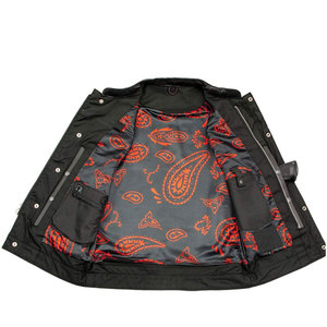 Chaleco de cuero para hombre de estilo occidental clásico Material de piel de vaca genuino personalizado a medida con forro interior Pedido a granel - Product Image 5