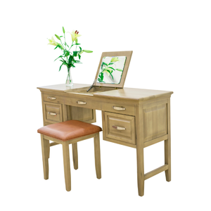 ADELA Best Selling Solid Wood <b>Bedroom</b> Furniture Modern Design Wooden Makeup <b>Vanity</b> with Storage Made in Vietnam - Product Image 1