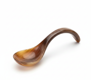 Cuillère en corne de buffle naturelle faite à la main de haute qualité, ustensile de cuisine écologique pour la cuisine, le service, la vaisselle, cadeaux d'affaires - Product Image 1