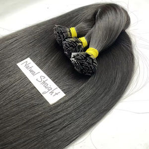 Extensiones de cabello humano vietnamita natural recto 100% de punta plana de calidad superior al por mayor - Product Image 1