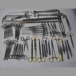 Manual de acero inoxidable de alta calidad, juego completo de laparotomía básica 108, de instrumentos quirúrgicos Kit, certificado CE por TARIQ MFG CO - Product Image 5