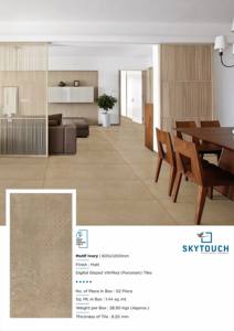 Las baldosas esmaltadas pulidas de porcelana de diseño moderno y más vendidas de Skytouch Ceramic fabricadas y exportadas - Product Image 5