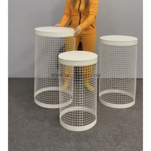 Décoration de mariages et d'événements Support de harlow en métal et en fer Conception merveilleuse de grande taille Support de harlow intérieur et extérieur à vendre - Product Image 2