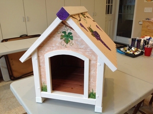 Cama para Mascotas Pintada a Mano con Diseño de Uvas y Viñedo, Arte Animal para Perros y Gatos + ENVÍO GRATUITO - Product Image 4