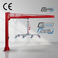 Grue à flèche rotative sur colonne à spécifications personnalisées, palan électrique inclus, entraînement hydraulique, marque QRM, neuf, vente en gros