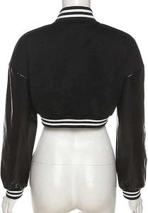 Blouson bomber unisexe de style nouveau, col montant, manches longues, design inspiré du baseball, logo sur le devant, imperméable pour l'hiver - Product Image 2