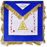 Regalia Maçonnique Grand Maître Maçon, Collerette et Tablier de Dégaine Grand Rang Provincial de Londres, en Peau d'Agneau Faite à la Main