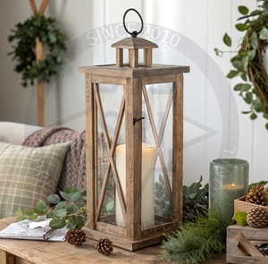 Linterna decorativa de madera hecha a mano para cumpleaños, Pascua y eventos, decoración colgante moderna y ecológica - Product Image 1