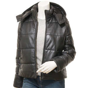 Venta Directa de Fábrica, Chaqueta de Satén con Cuello Alto para Mujer, de Cuero Genuino, Transpirable, para Otoño e Invierno, Nuevo Precio Competitivo - Product Image 3