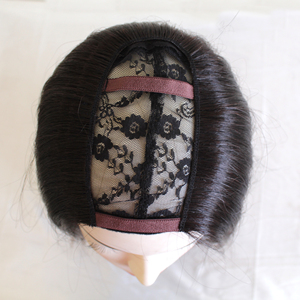 Peluca vietnamita Vpart Upart Cabello humano virgen crudo Cutícula alineada, cierre u parte peluca cabello humano, upart Peluca de cabello humano - Product Image 5