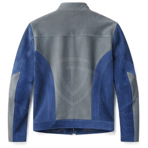 Authentic <b>Suede</b> <b>Leather</b> <b>Jacket</b> For Men Featuring Soft Genuine <b>Suede</b> Button Front Functional Pockets And Timeless Casual Style - Product Image 2