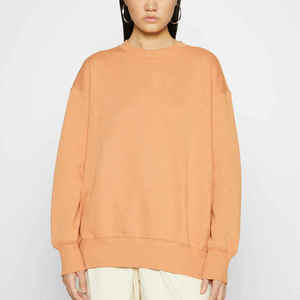 Wholesale Customized Winter <b>Women's</b> <b>Sweatshirts</b> Lightweight 100% Cotton Breathable Quick Dry <b>Long</b> Sleeve Street Wear New Style - Product Image 2