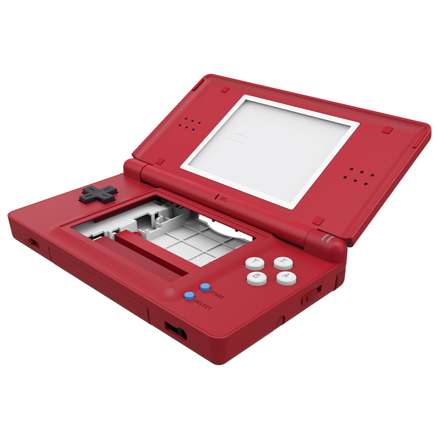 EXtremeRate Replacement Full Housing Shell & Buttons with Screen Lens for Nintendo DS Lite NDSL - Complete Console Makeove