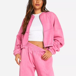 Chándal Informal con Capucha para Mujer, Ligero y Transpirable, Estilo Lavado Ácido / Chándal Ligero Personalizado para Mujer, Estilo Lavado Ácido - Product Image 6