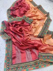 ชุดผ้าซาตินปักลายผ้าขอบกำมะหยี่คุณภาพสูงสำหรับปาร์ตี้งานแต่งงานออนไลน์จากนักออกแบบใหม่ - Product Image 6