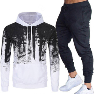 Survêtement d'hiver léger de qualité supérieure Sublimation Training Jogging Wear Confortable Deux pièces Ensemble Survêtements pour hommes - Product Image 1