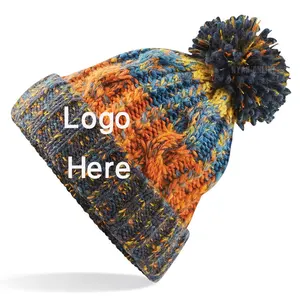 Both Women /men knitted winter hats beanies custom 2023 Hot Sale Fashion New Warm Woolen Hat Winter direct supplier from BD