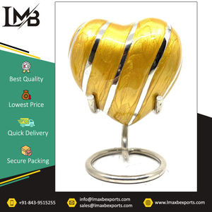 <b>Top</b> Selling Best Quality Elegant <b>Heart</b> Design Aluminum Adult Cremation Urn to Keep Memorial Ashes at Wholesale Price - Product Image 2