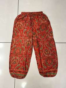 Comfortable Silk Loose Baggy Harem Pant, Bohemian Relaxed Feel Soft Silk Harem Pant, Boho Hippie Style Comfy Silk <b>Trouser</b> Pant - Product Image 3