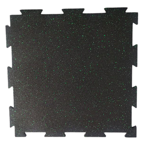 Tapis de gymnastique en caoutchouc à emboîtement de haute qualité facile à installer Le revêtement de sol de salle de sport du fabricant améliore la sécurité et réduit les blessures - Product Image 1